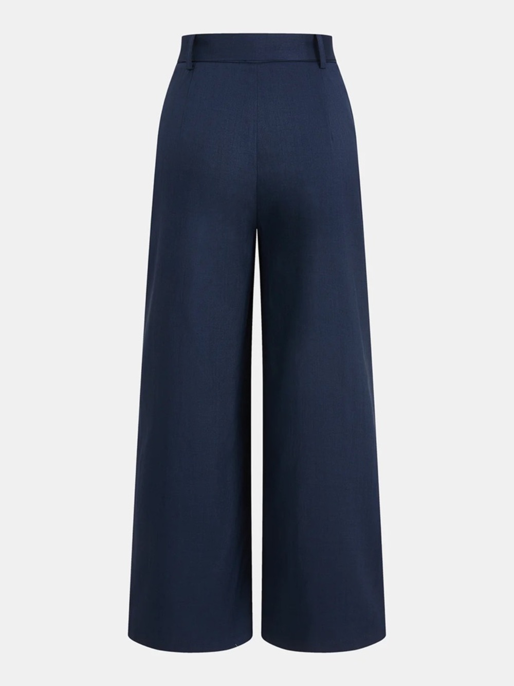 Commense Navy One-Shoulder Crop Top & Wide-Leg Pants - Picture 3 of 4